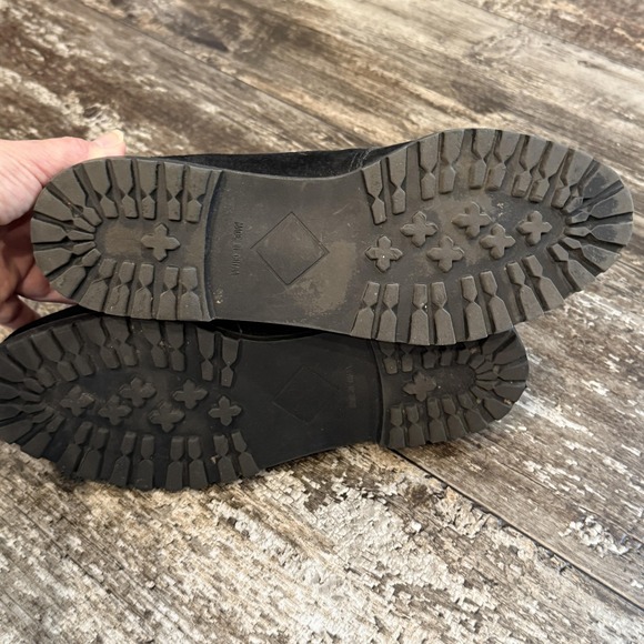 Amanda Scott Black Suede Lace Up Chukka Shoes Womens Size 9 Work Casual Comfy - Picture 8 of 9